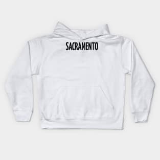 Sacramento City in California Kids Hoodie